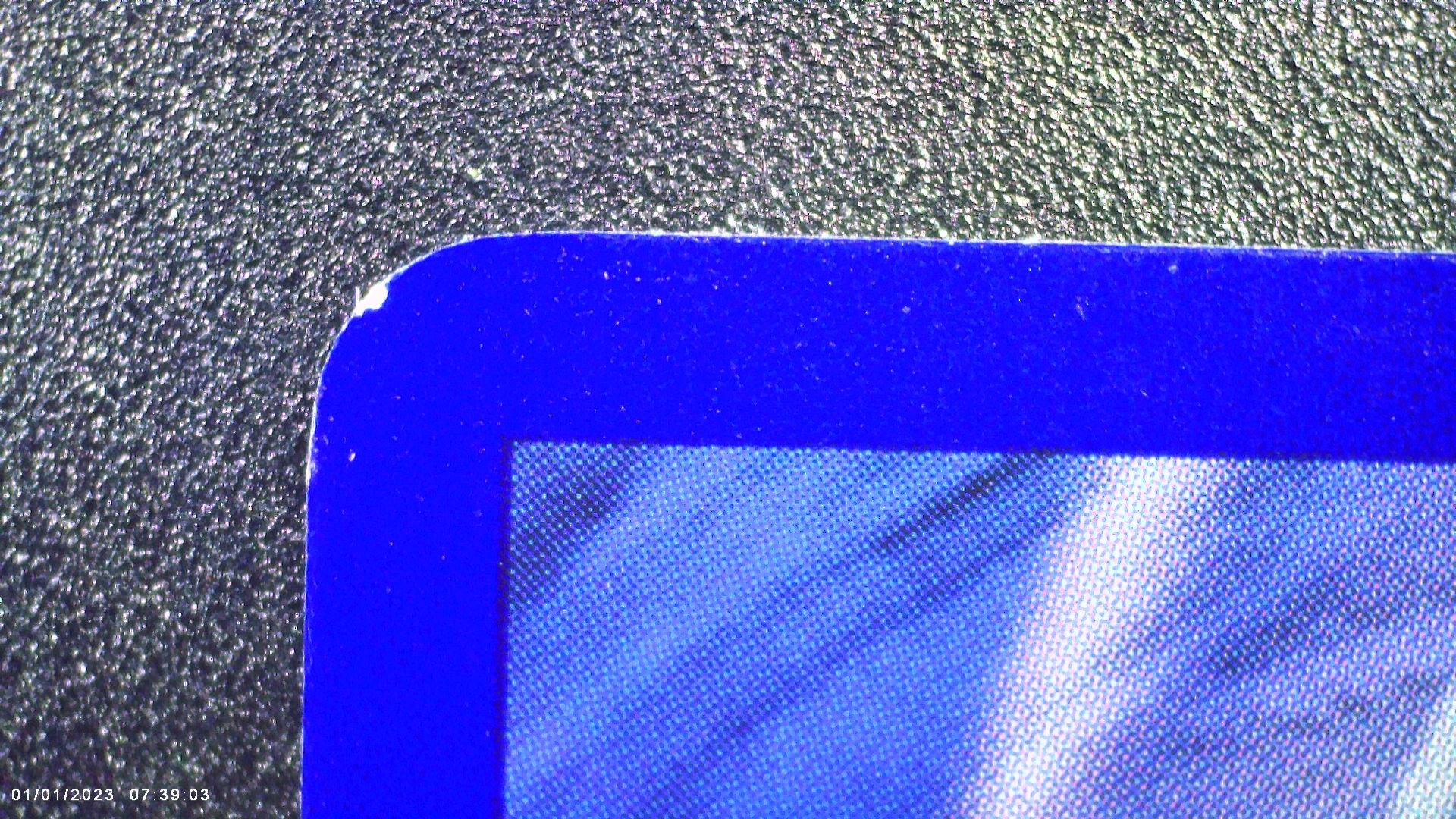 Whitening on a card edge